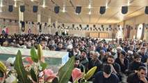 مراسم تشییع پیکر مطهر شهید حمید امیدی فر درشهرستان زهک