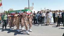تشییع باشکوه پیکر بسیجی شهید اهل سنت «نادر سارانی سخی» در زاهدان