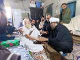 عیادت و تکریم امام جمعه شهرستان راسک از جانباز ۵۵ درصد حسن بیجاد در بخش پیشین