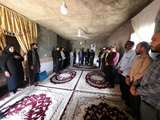 دیدار مسئول بسیج فرهنگیان استان سیستان و بلوچستان با خانواده شهید احمد شیخی