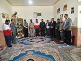 دیدار مسئولان شهرستان هامون با مادر شهید محمدامیر سارانی