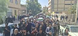 مراسم وداع و تشییع پیکر مطهر دو شهید مدافع امنیت در زاهدان برگزار شد